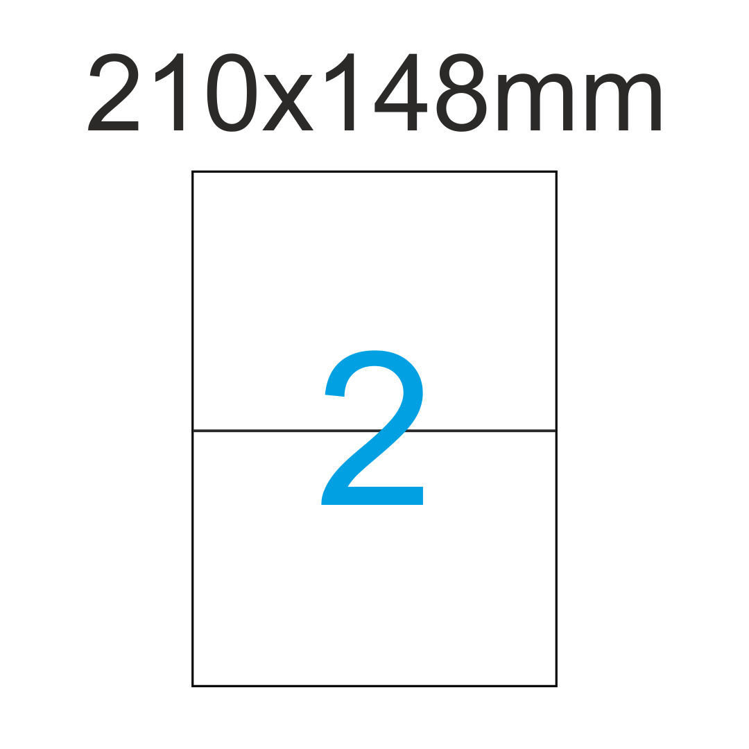 200 Etiketten 105x148mm = 4 Etiketten pro Blatt/A4    made in germany PRIPA 6120 