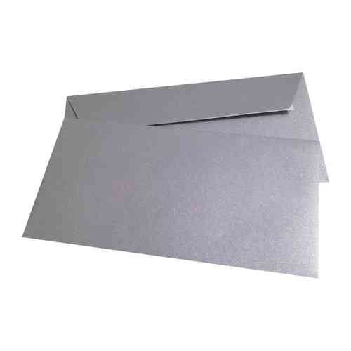 Curious Metallics Chrom DIN Lang Briefumschläge 110x220 mm silber