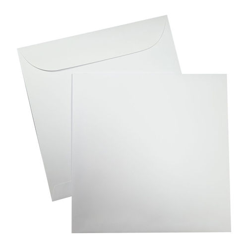Weisse Briefumschläge Quadratisch 220 x 220 mm nassklebend Quadra
