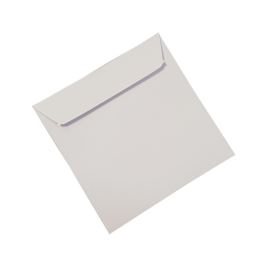 25 Elco 155x155mm hochweiss Quadratischer Premium Briefumschlag Weiß Kuvert 