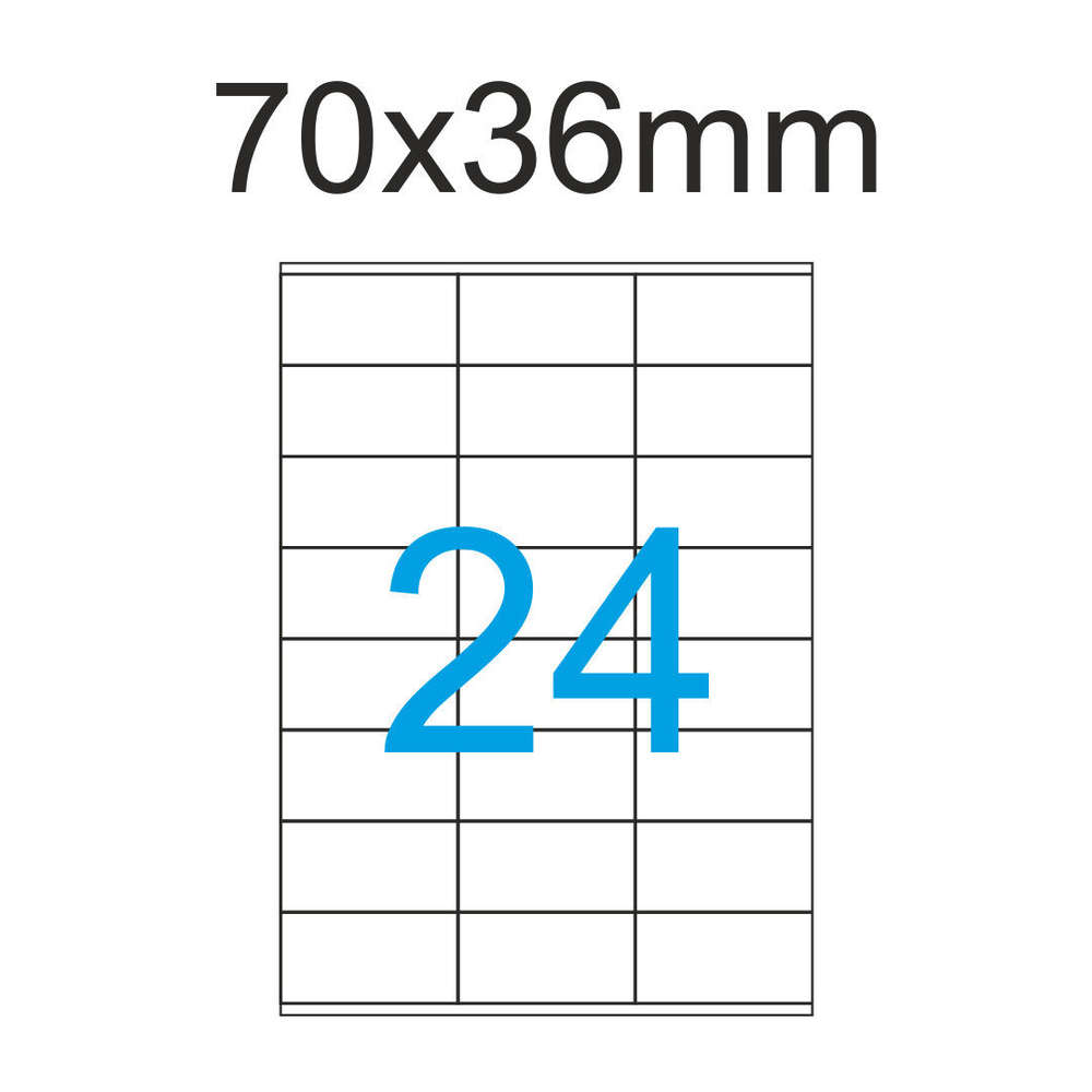 Etiketten 1000 Bogen weiß 70 x 41 mm selbstklebend je 21 Aufkleber pro Blatt 
