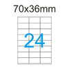 Luma Etiketten 70x36 mm 3x8 Aufkleber pro A4 Blatt Klebe Etiketten