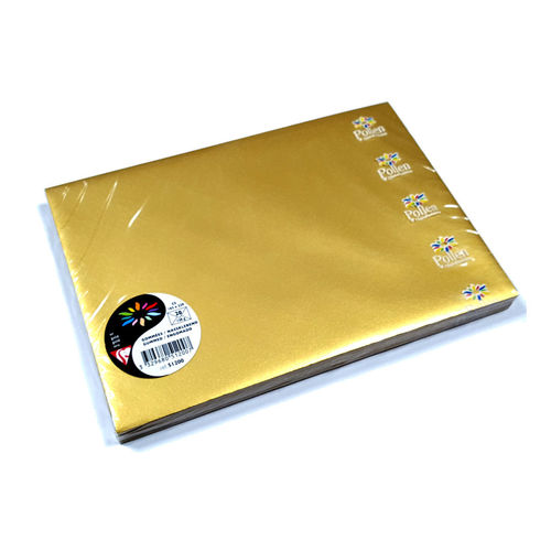 Goldene DIN C5 Briefumschläge Metallic Gold Pollen by Clairefontaine