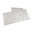 Quadra Set 165x165 Umschlag mit Doppelkarte Perlmutt Weiss Metallic