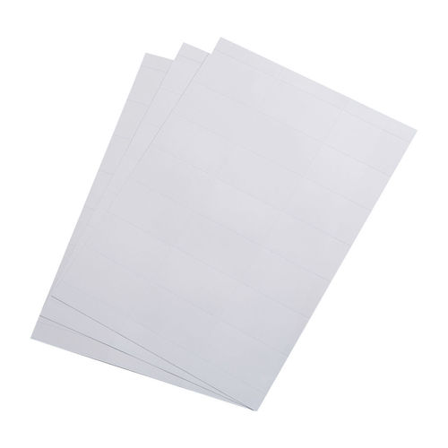 Regalschienen Etikett 70x38 Weiß 120g Papier perforiert 10 Blatt A4
