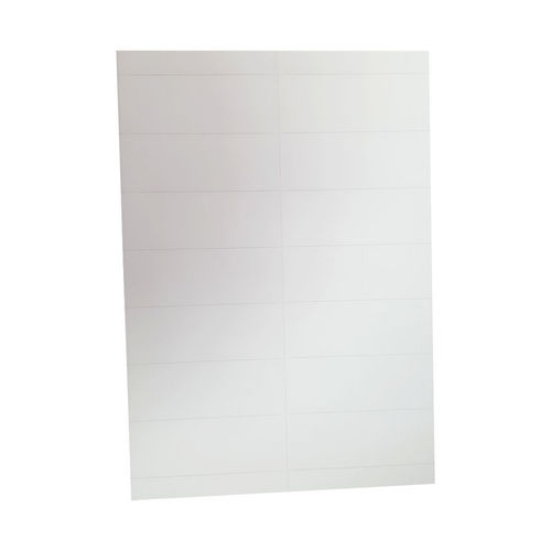Regalschienen Etikett 105x38mm Weiß 120g Papier perforiert 25 Blatt A4
