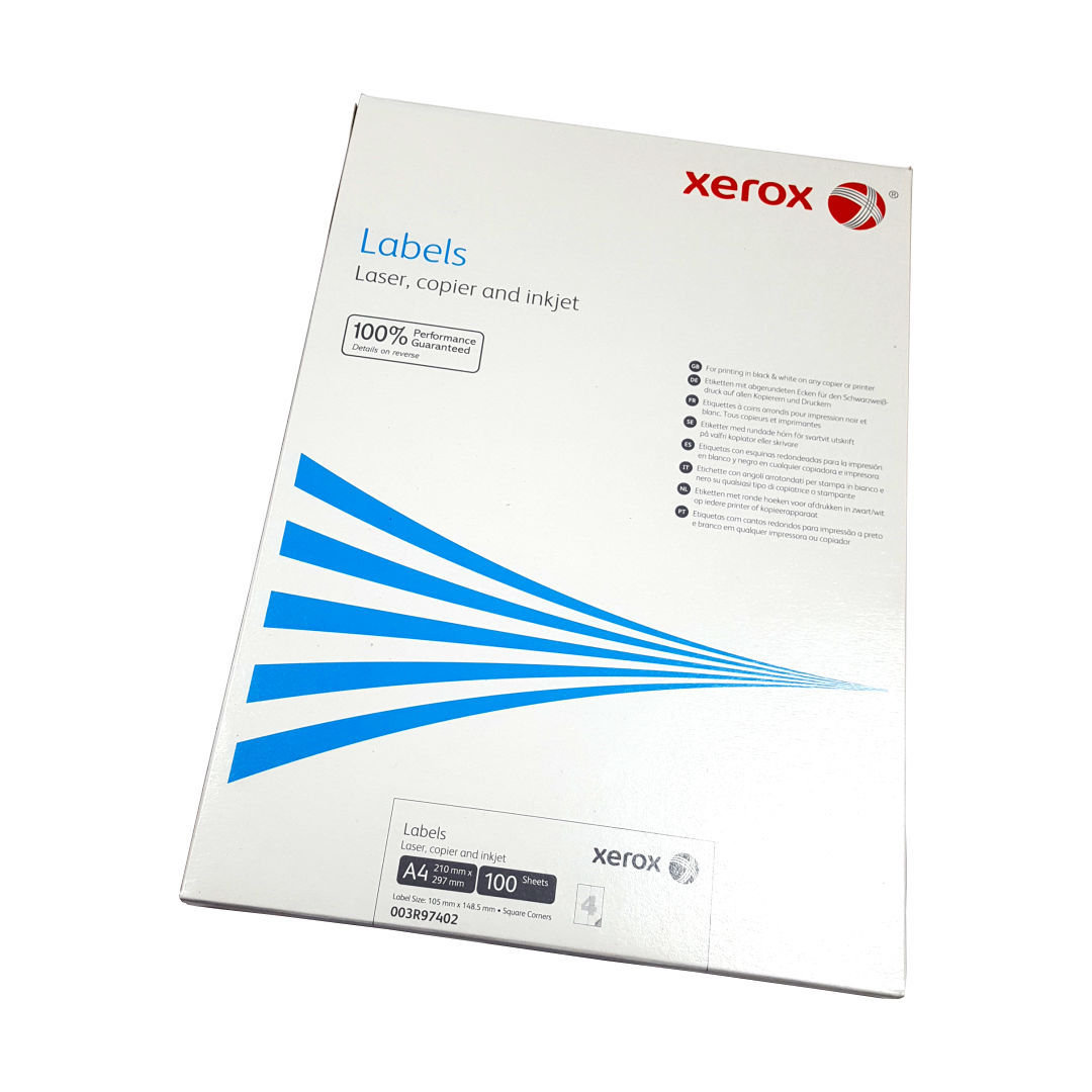 Xerox Etiketten 210x297mm DIN A4 Versandaufkleber 003R97400 100 Blatt DIN A4 70g