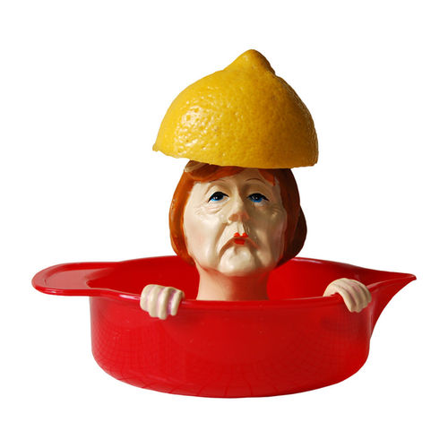 Angie Zitruspresse Saftpresse "Angela Merkel" Zitronen Presse